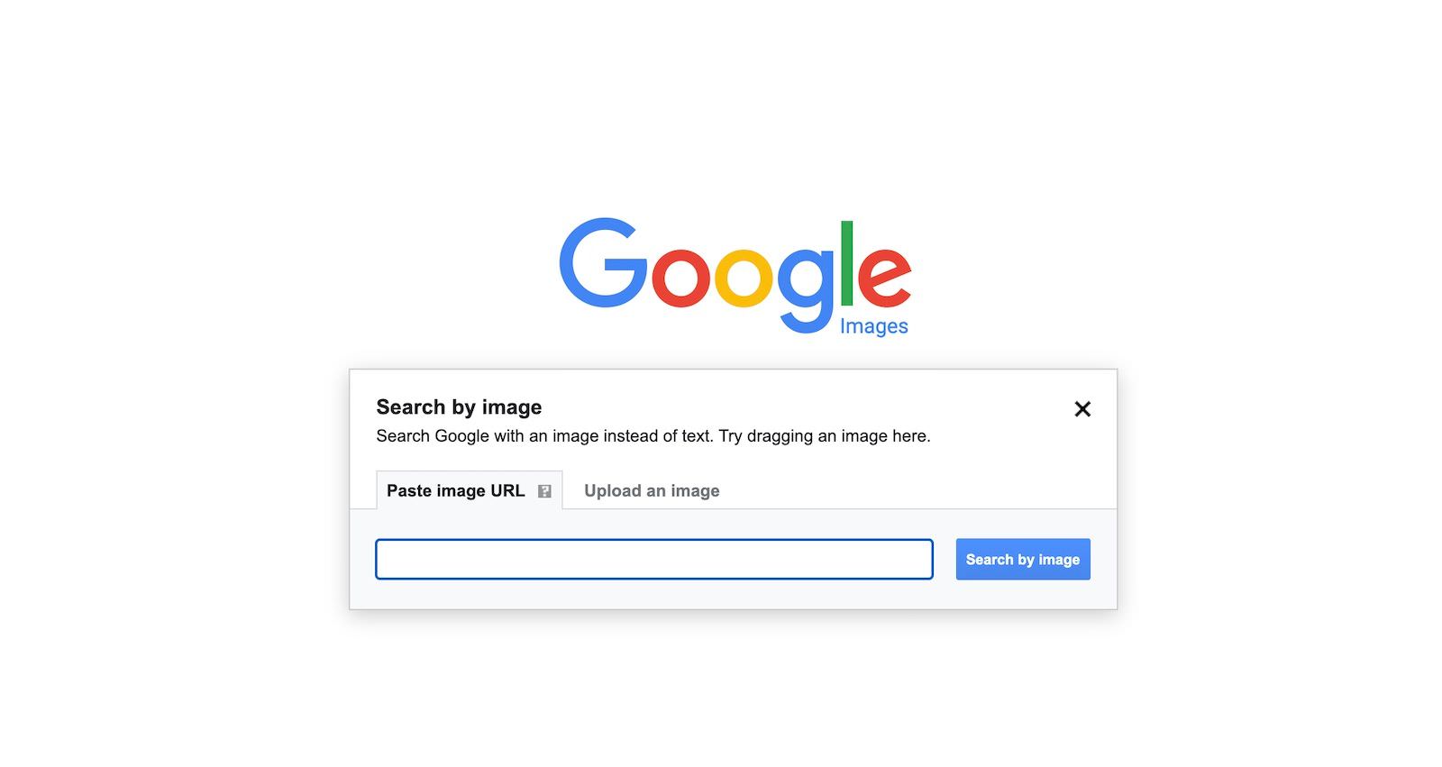 Using Google to do a reverse image search